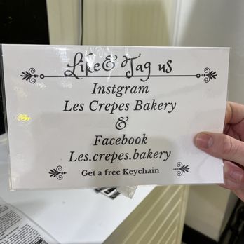 Les Crepes French Bakery - someone holding up a sign - Creperies Near Me - Provo, Utah Les Crepes French Bakery - someone holding up a sign - Creperies Near Me - Provo, Utah