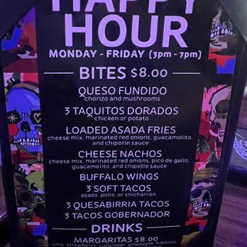 Kalaveras - Happy hour menu 8/10/2024 - Cocktail Bars Near Me - Simi Valley, California Kalaveras - Happy hour menu 8/10/2024 - Cocktail Bars Near Me - Simi Valley, California
