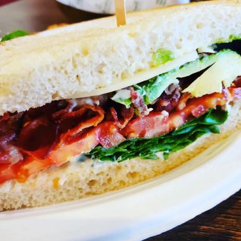 Bagels & Brew - a sandwich on a plate - Bagels Near Me - Lake Forest, California