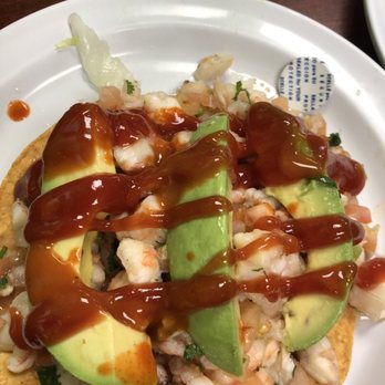 Cancun Mexican Restaurant - Tostada de pulpo y camaron - Mexican Near Me - Santa Rosa, California