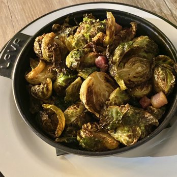 The Mainzer - Roasted Brussels sprouts with smoked bacon and maple syrup... beyond tasty :] - Breakfast & Brunch Near Me - Merced, California