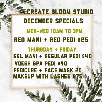 Create & Bloom Studio - December specials - Makeup Artists Near Me - Woodside, New York