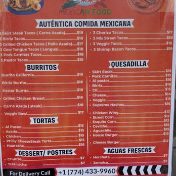 Taquería Acapulcos - Menu - Mexican Near Me - North Grafton, Massachusetts Taquería Acapulcos - Menu - Mexican Near Me - North Grafton, Massachusetts