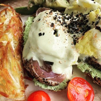 Mala Ocean Tavern - Ahi Benedict with wasabi hollandaise on local flax seed toast. - Seafood Near Me - Lahaina, Hawaii Mala Ocean Tavern - Ahi Benedict with wasabi hollandaise on local flax seed toast. - Seafood Near Me - Lahaina, Hawaii