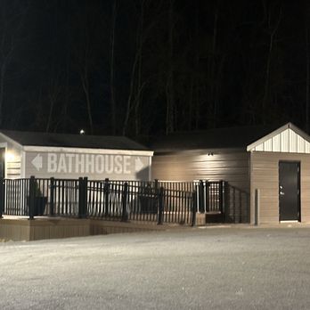 Q Daddy’s Pitmaster BBQ - Outside bathroom - Barbeque Near Me - Wakefield, Virginia Q Daddy’s Pitmaster BBQ - Outside bathroom - Barbeque Near Me - Wakefield, Virginia