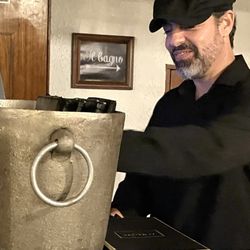 Nonna Cucina Rustica - He'll pour you some wine  and make sure you're enjoying yourself