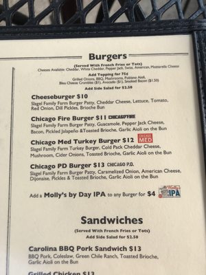 Menu photo 4 Lottie's Pub Chicago, IL