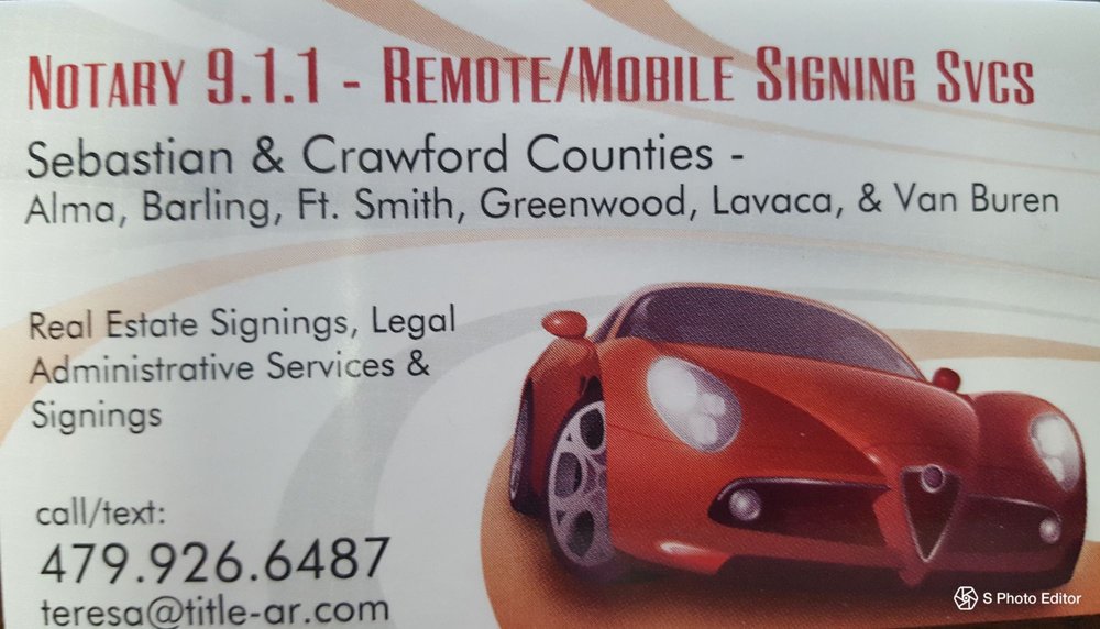 NOTARY 911 8100 Dallas St, Fort Smith, Arkansas Notaries Phone