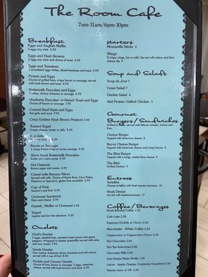 Menu photo 1 The Room Cafe and Bar North Miami, FL