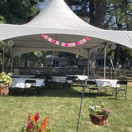 MmBeefalo Bobs tent setup in my backyard with decorations. MmBeefalo Bobs tent setup in my backyard with decorations.