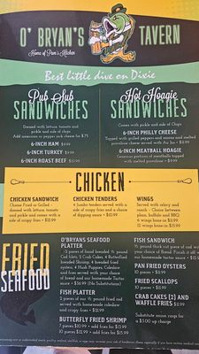 Menu photo 4 John O'bryan's Tavern Louisville, KY