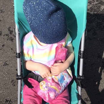 Target - My toddler in Cosco Umbrella Stroller with adjustable Canopy in the color Teal I purchased, folds up easy for storage! - Department Stores Near Me - Sacramento, California