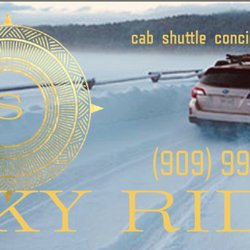 Sky Ride Taxi Cab and Airport Shuttle - Sky Ride business card