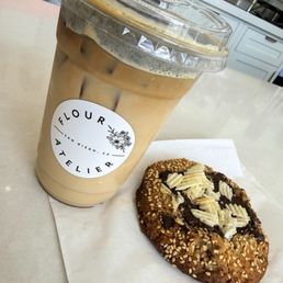 Miso Brown Butter Chocolate Chip Potato Chip Sesame Seed Cookie My new favorite with Black Sesame Latte Miso Brown Butter Chocolate Chip Potato Chip Sesame Seed Cookie My new favorite with Black Sesame Latte