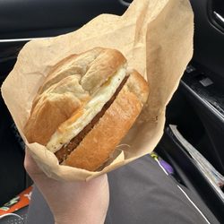 Loons Nest Coffee - Chorizo egg sandwich