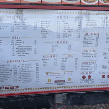 Sabrosada - Menu April 2026 - Tacos Near Me - Fountain Valley, California