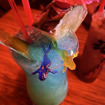 Pele Utu - Mermaid just chillin in my blue Hawaiian - Tiki Bars Near Me - Reno, Nevada