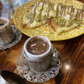 Alihan's Coffee and Breakfast - Turkish coffee and crepe with bansnaand chocolate - Breakfast & Brunch Near Me - Pittsburgh, Pennsylvania Alihan's Coffee and Breakfast - Turkish coffee and crepe with bansnaand chocolate - Breakfast & Brunch Near Me - Pittsburgh, Pennsylvania