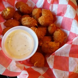 Back Alley Smokehouse - Fried cheese with ranch