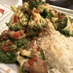 Broccoli beef. Broccoli beef.