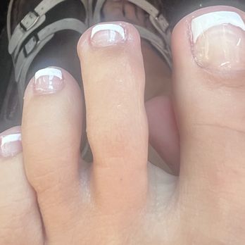 West7 Nail Bar - AND THIS IS THE PAINT JOB I HAD TO PAY AN EXTRA $8 for the French that aren't even from one foot to the next. Or an even teach tip. - Nail Salons Near Me - Fort Worth, Texas West7 Nail Bar - AND THIS IS THE PAINT JOB I HAD TO PAY AN EXTRA $8 for the French that aren't even from one foot to the next. Or an even teach tip. - Nail Salons Near Me - Fort Worth, Texas