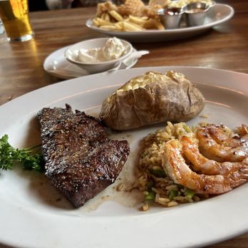 FD's Grillhouse - 7 Oz Surloin w grilled shrimp - American Near Me - Springfield, Missouri FD's Grillhouse - 7 Oz Surloin w grilled shrimp - American Near Me - Springfield, Missouri