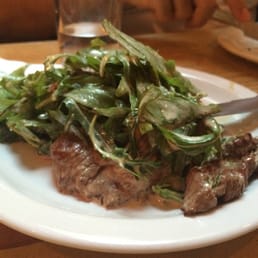 Flank Steak in white truffle cream