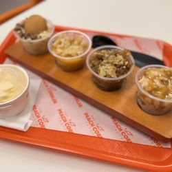 Peach Cobbler Factory - Flight of cobblers and puddings