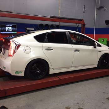 SSA Haus - Hi-tech rack, well prepared with extra ramps for cars that are slammed like my Plug-In Electric Prius - Auto Repair Near Me - Bellflower, California SSA Haus - Hi-tech rack, well prepared with extra ramps for cars that are slammed like my Plug-In Electric Prius - Auto Repair Near Me - Bellflower, California
