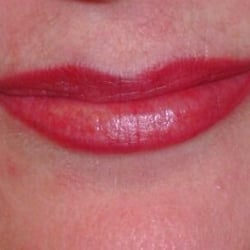 Permanent Cosmetics By Samantha - Immediately after, color will soften after 3-4 days. Notice how the definition in her lips have been restored, giving a youth...