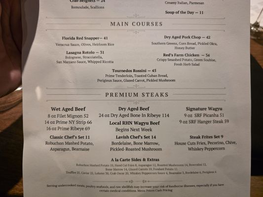 Menu photo 7 Tommy's Chophouse Tampa, FL Menu photo 7 Tommy's Chophouse Tampa, FL
