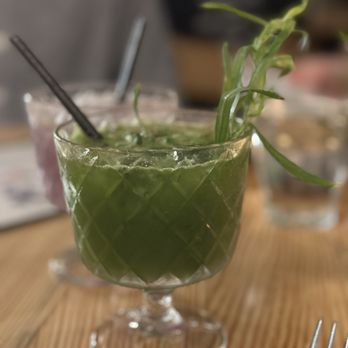 Chama Mama  - Chacha Taragon Storm: Chacha Tarragon, Fresh Tarragon & Lemongrass syrup, Fresh lemon juice, Italicus. - Georgian Near Me - Brooklyn, New York
