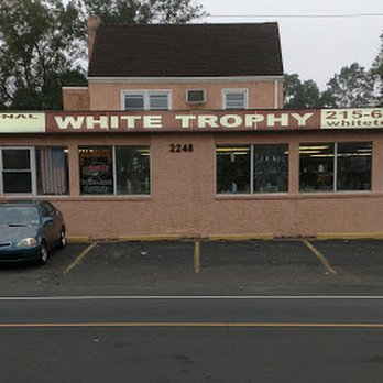 White Trophy Co - WHITE TROPHY CO
2248 Bristol Pike RT13
BENSALEM PA
215-638-9134
Mon-Thur 9 to 3::30 - Trophy Shops Near Me - Bensalem, Pennsylvania White Trophy Co - WHITE TROPHY CO
2248 Bristol Pike RT13
BENSALEM PA
215-638-9134
Mon-Thur 9 to 3::30 - Trophy Shops Near Me - Bensalem, Pennsylvania