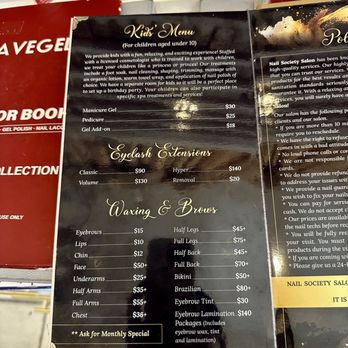 Nail Society Salon - Menu 3/2026 - Nail Salons Near Me - San Antonio, Texas Nail Society Salon - Menu 3/2026 - Nail Salons Near Me - San Antonio, Texas