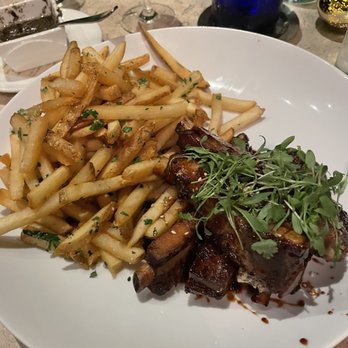 Celadon - Sticky ribs and truffle fries - Seafood Near Me - Napa, California