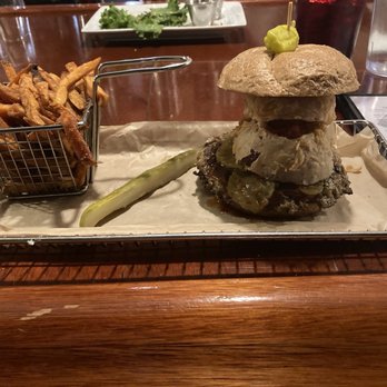 Hops Burger Bar - Pickleback Burger - Burgers Near Me - Greensboro, North Carolina Hops Burger Bar - Pickleback Burger - Burgers Near Me - Greensboro, North Carolina