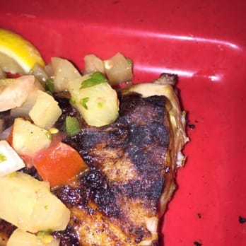 Pop's Sunset Grill - burned cobia - Seafood Near Me - Nokomis, Florida Pop's Sunset Grill - burned cobia - Seafood Near Me - Nokomis, Florida