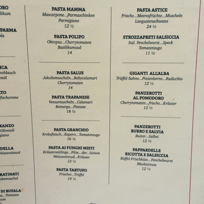 Menu photo 1 Il Bagutta Cologne, NW