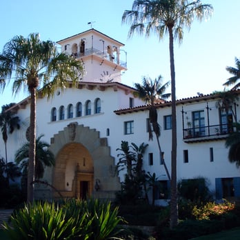 Santa Barbara County Courthouse - Courthouse viewed from the gardens. - Landmarks & Historical Buildings Near Me - Santa Barbara, California
