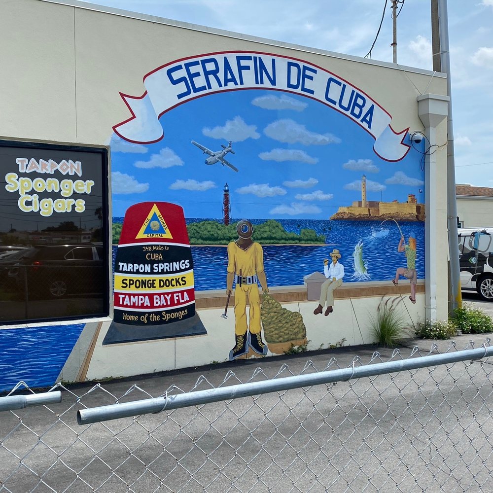 Tarpon Sponge - Painting on a building. - Souvenir Shops Near Me - Tarpon Springs, Florida Tarpon Sponge - Painting on a building. - Souvenir Shops Near Me - Tarpon Springs, Florida