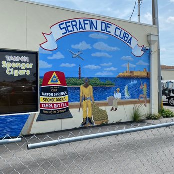 Tarpon Sponge - Painting on a building. - Souvenir Shops Near Me - Tarpon Springs, Florida Tarpon Sponge - Painting on a building. - Souvenir Shops Near Me - Tarpon Springs, Florida