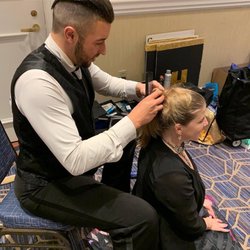 Arthur Murray Dance Studio - Sometimes we fix hair at our dance events!