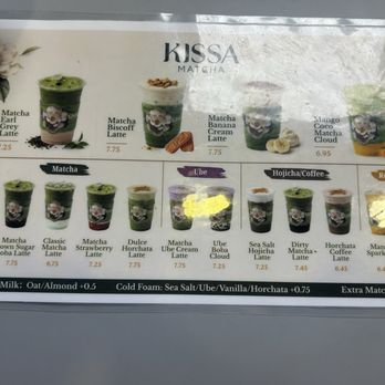 Kissa Matcha - Menu - Desserts Near Me - Grand Prairie, Texas