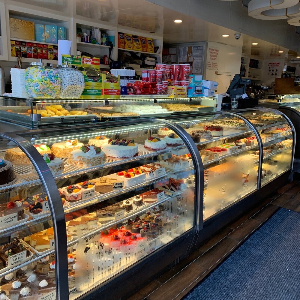 Omonia Cafe - a display of pastries and desserts - Bakeries Near Me - Brooklyn, New York Omonia Cafe - a display of pastries and desserts - Bakeries Near Me - Brooklyn, New York