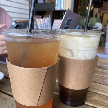 Cafe Orange - Strawberry mango tea and sea salt coffee - Desserts Near Me - Garden Grove, California