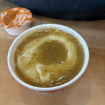 Popeyes Louisiana Kitchen - Mashed Potatoes with Cajun Gravy - Fast Food Near Me - Henrietta, New York Popeyes Louisiana Kitchen - Mashed Potatoes with Cajun Gravy - Fast Food Near Me - Henrietta, New York