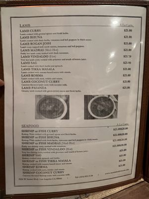 Menu photo 5 Masala 2 Tarzana, CA
