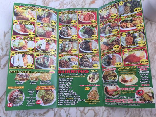 Menu photo 7 Alber's Mexican Food Pico Rivera, CA