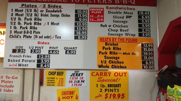 Menu photo 2 Peters BBQ Ellinger, TX
