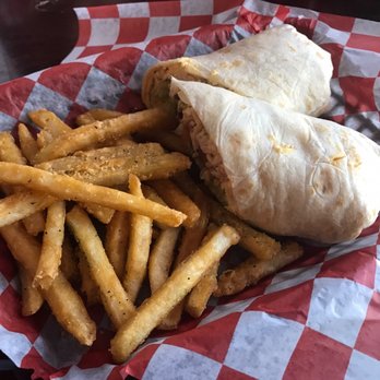 JTown's Grill - Turkey club wrap with FF - Bars Near Me - Jonesboro, Arkansas